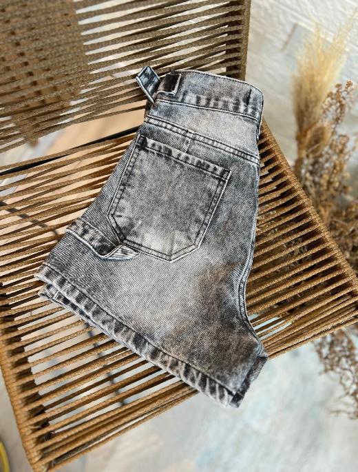 Short mom regulable gris