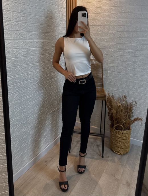 Jean chupin Elastizado negro