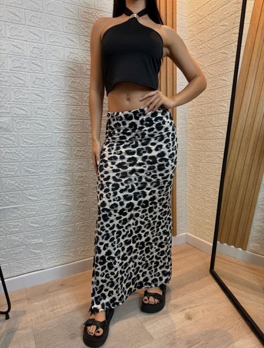 Pollera Larga Microf Print