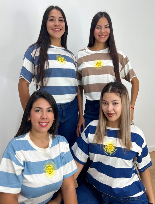 Remera argentina sol de mayo