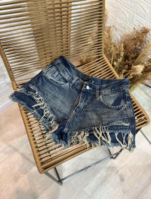 Short denim fleco