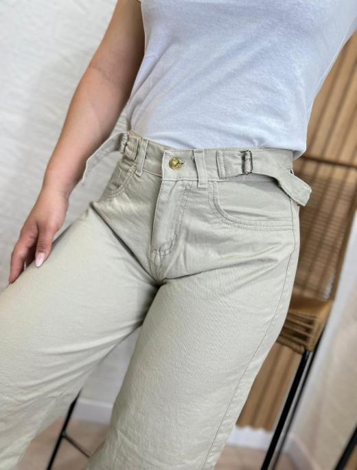 Baggy regulable beige