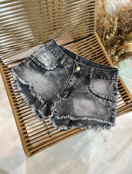 Short tiro bajo gris