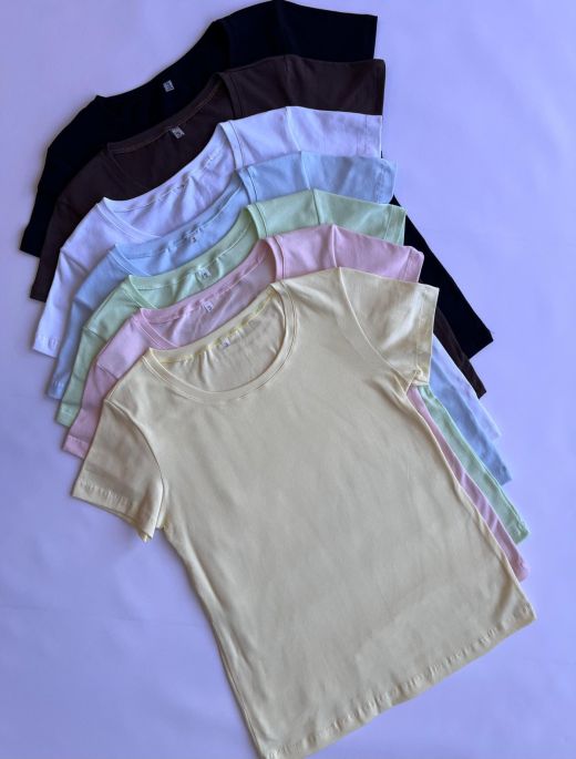 Remera Basica Algodon C/R