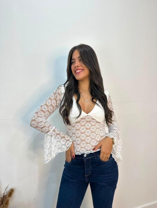 Top encaje