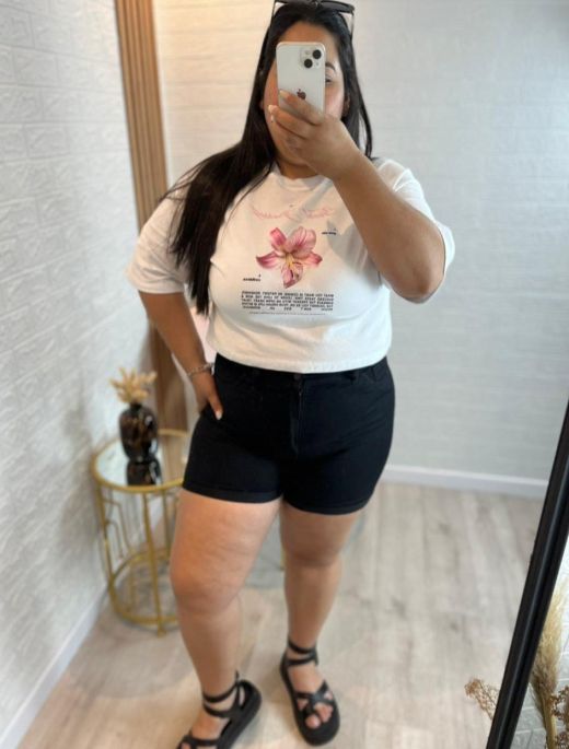 Short Elastizado Negro Plus