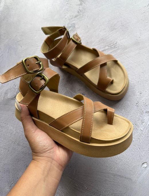 Sandalia Monaco Marron