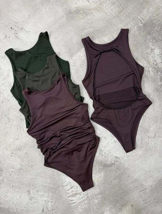 Body lycra espalda abierta