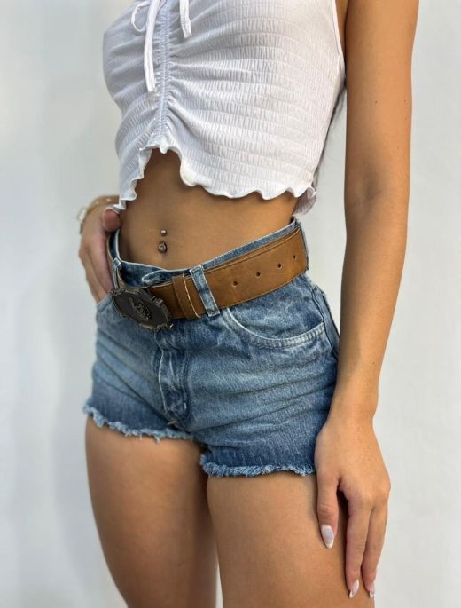 Short  azul rotura 