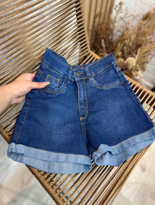 Short Elastizado Azul