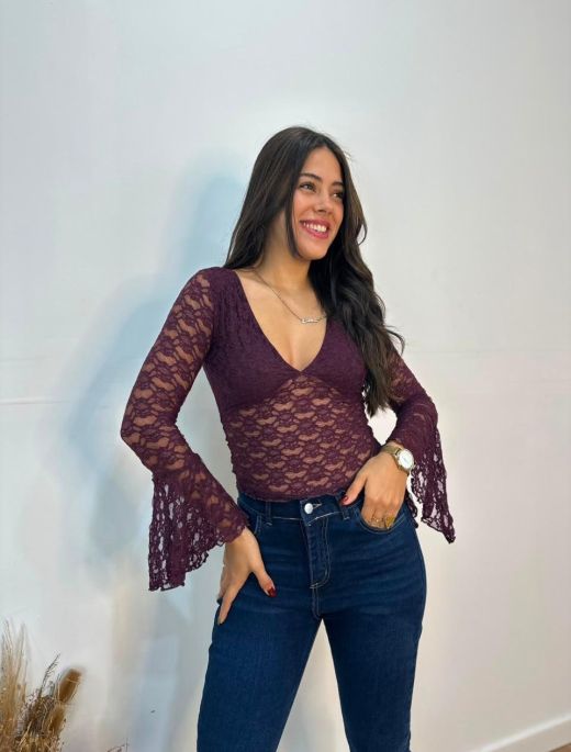 Top encaje